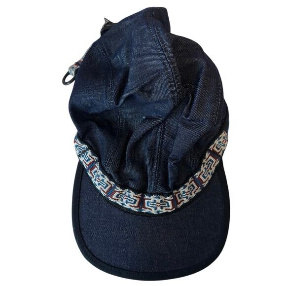 NWT Kavu Organic Strapcap Denim Hat Size L Adjustable USA Made Hiking Outdoors - Picture 1 of 8